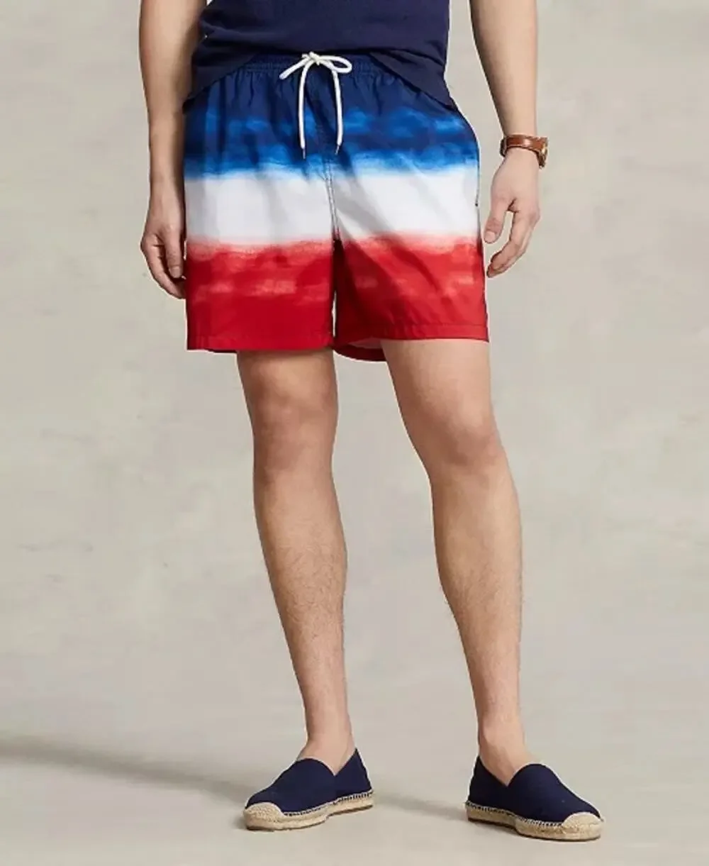 POLO RALPH LAUREN Swim Trunks SZ Small Men's Traveler Shorts Board Tie Dye NWT